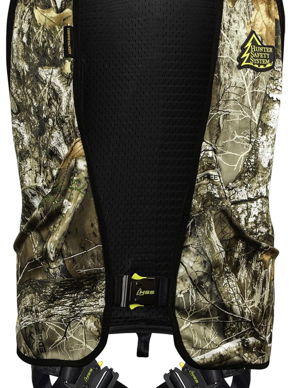 Tree stalker II Camouflage Safety Vest - Camo/Black/ Harness